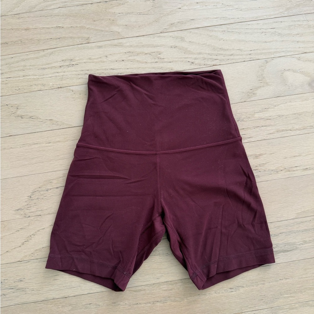 Lululemon Maroon Athletic Shorts - Picture 2 of 3